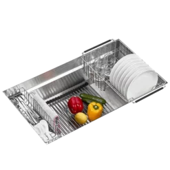 Pearl® Stainless Kitchen Sinks CUVI - PRO - 16 Gauge Single Bowl Stainless Steel Kitchen Sink System