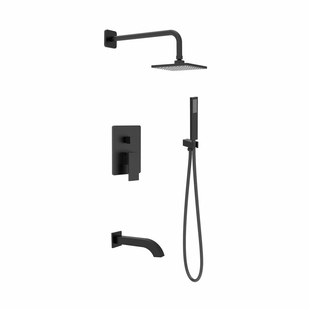 Pearl® Shower Systems ETHAN Complete Shower Set Matte Black 3 Pearl® Shower Systems ETHAN Complete Shower Set Matte Black
