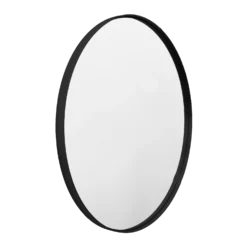 PEARL Canada Decorative Mirrors ISLA 24" Matte Black Decorative Mirror
