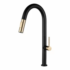 PearlĀ® LENNOX II Ferreira Gold & Matte Black Kitchen Faucet