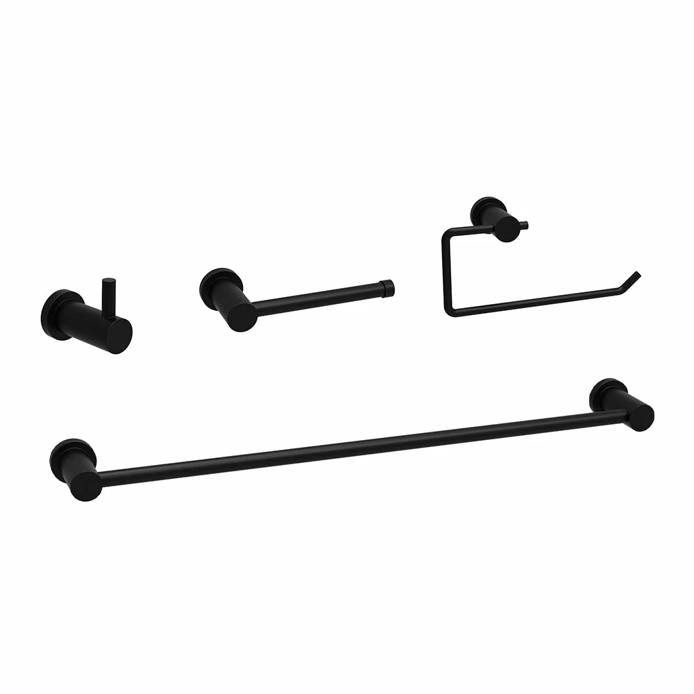 Pearl® WILSON Matte Black Towel Bar Accessories 4 Pearl® WILSON Matte Black Towel Bar Accessories