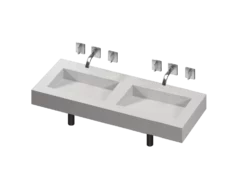 COSENTINO Armony 2 Double Bowl One-piece Vanity Sink COSENTINO INTEGRATED VANITIES 17 COSENTINO Armony 2 Double Bowl One-piece Vanity Sink COSENTINO INTEGRATED VANITIES
