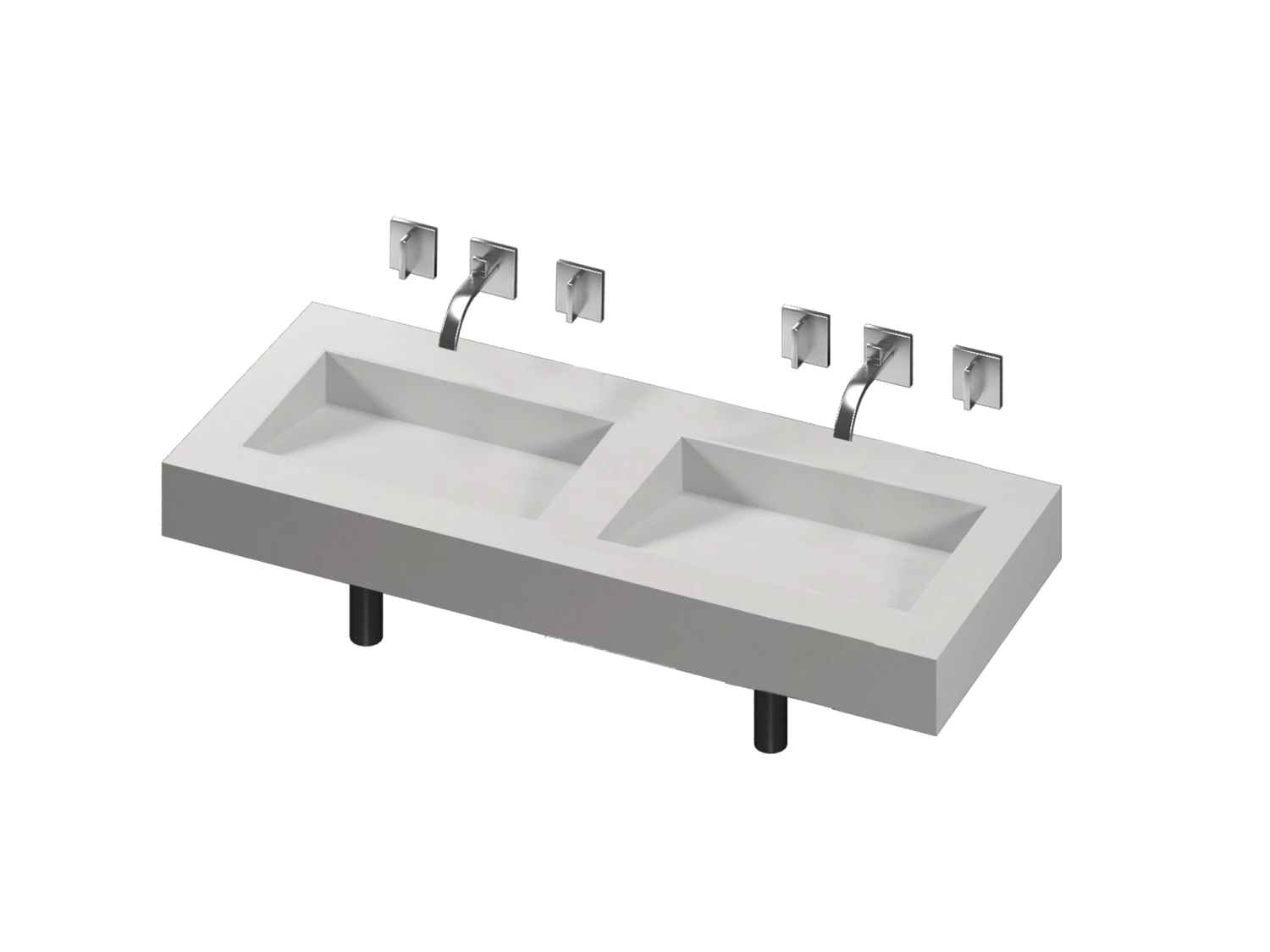 COSENTINO Armony 2 Double Bowl One-piece Vanity Sink COSENTINO INTEGRATED VANITIES 6 COSENTINO Armony 2 Double Bowl One-piece Vanity Sink COSENTINO INTEGRATED VANITIES