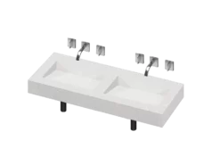 COSENTINO Armony 2 Double Bowl One-piece Vanity Sink COSENTINO INTEGRATED VANITIES 21 COSENTINO Armony 2 Double Bowl One-piece Vanity Sink COSENTINO INTEGRATED VANITIES