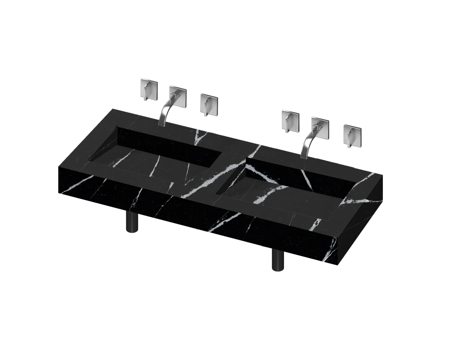 COSENTINO Armony 2 Double Bowl One-piece Vanity Sink COSENTINO INTEGRATED VANITIES 11 COSENTINO Armony 2 Double Bowl One-piece Vanity Sink COSENTINO INTEGRATED VANITIES