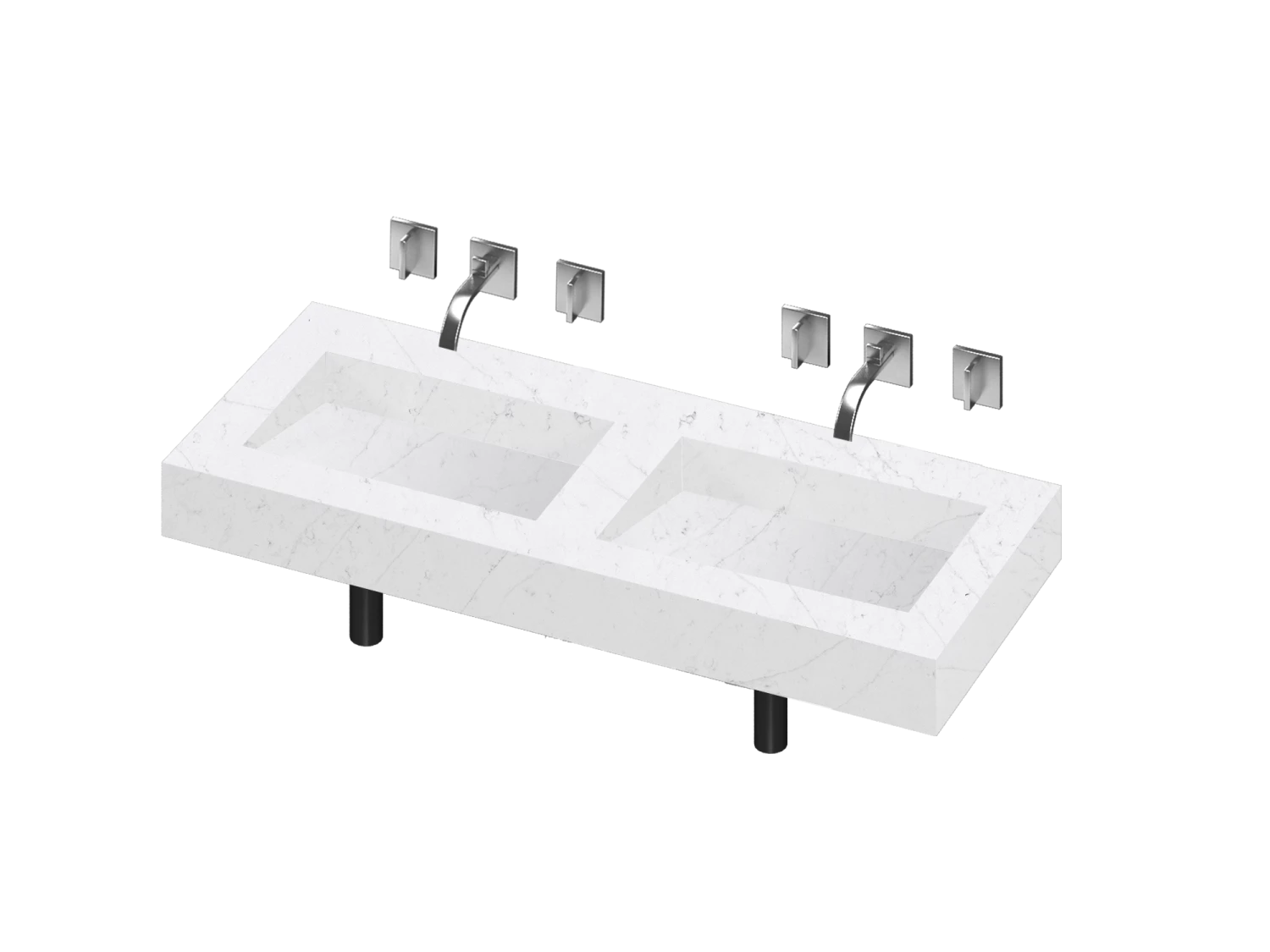 COSENTINO Armony 2 Double Bowl One-piece Vanity Sink COSENTINO INTEGRATED VANITIES 12 COSENTINO Armony 2 Double Bowl One-piece Vanity Sink COSENTINO INTEGRATED VANITIES