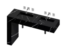 COSENTINO COSENTINO INTEGRATED VANITIES Balance 2 Double Bowl One-piece Vanity Sink 25 COSENTINO COSENTINO INTEGRATED VANITIES Balance 2 Double Bowl One-piece Vanity Sink