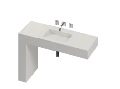 COSENTINO COSENTINO INTEGRATED VANITIES Balance 1 Single Bowl One-piece Vanity Sink 22 COSENTINO COSENTINO INTEGRATED VANITIES Balance 1 Single Bowl One-piece Vanity Sink