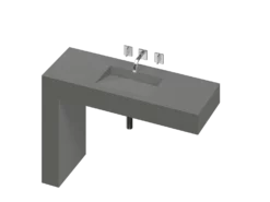 COSENTINO COSENTINO INTEGRATED VANITIES Balance 1 Single Bowl One-piece Vanity Sink 25 COSENTINO COSENTINO INTEGRATED VANITIES Balance 1 Single Bowl One-piece Vanity Sink