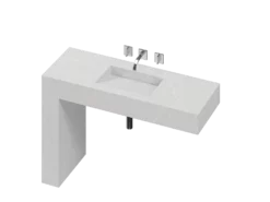 COSENTINO COSENTINO INTEGRATED VANITIES Balance 1 Single Bowl One-piece Vanity Sink 26 COSENTINO COSENTINO INTEGRATED VANITIES Balance 1 Single Bowl One-piece Vanity Sink