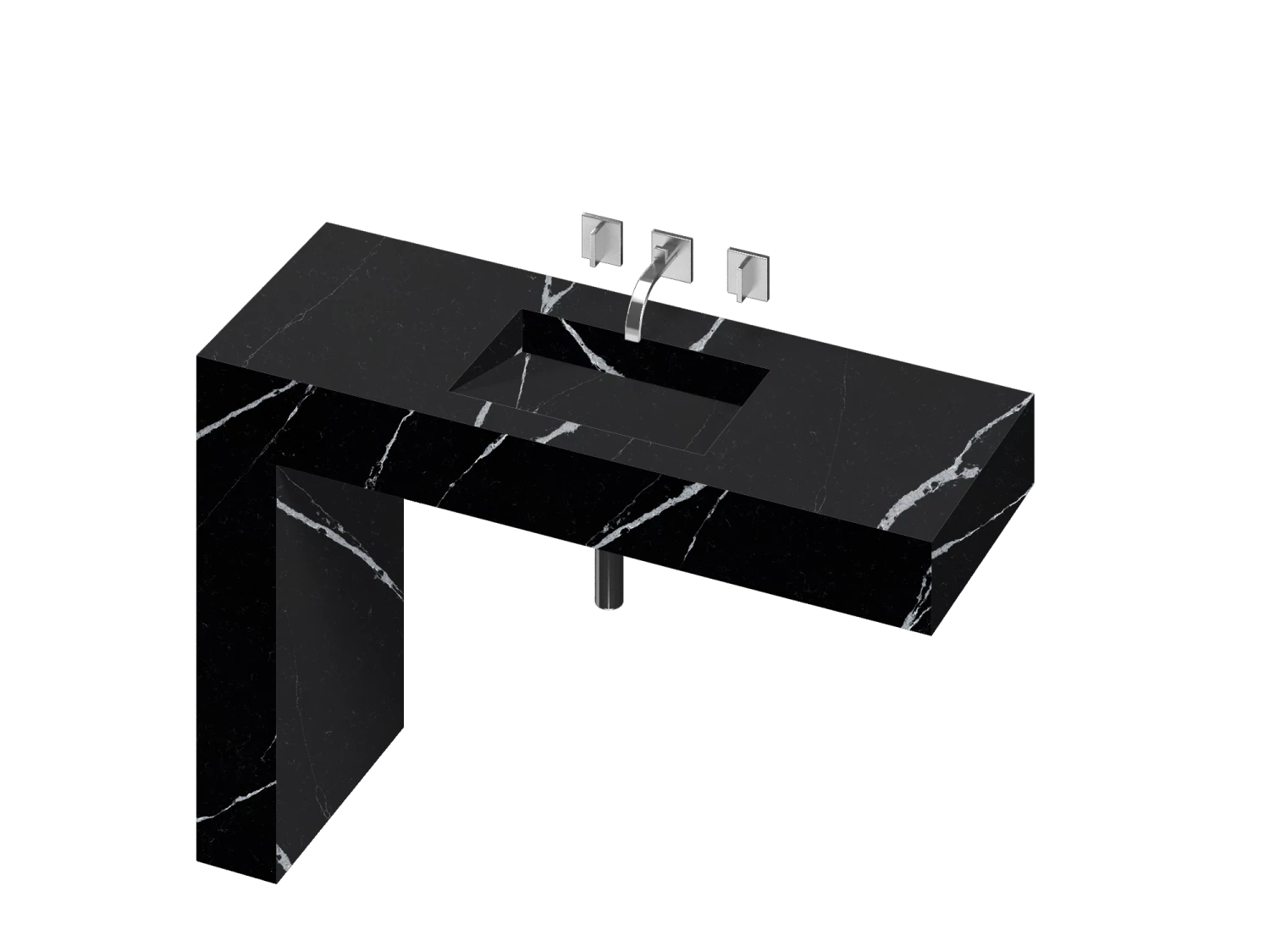 COSENTINO COSENTINO INTEGRATED VANITIES Balance 1 Single Bowl One-piece Vanity Sink 11 COSENTINO COSENTINO INTEGRATED VANITIES Balance 1 Single Bowl One-piece Vanity Sink
