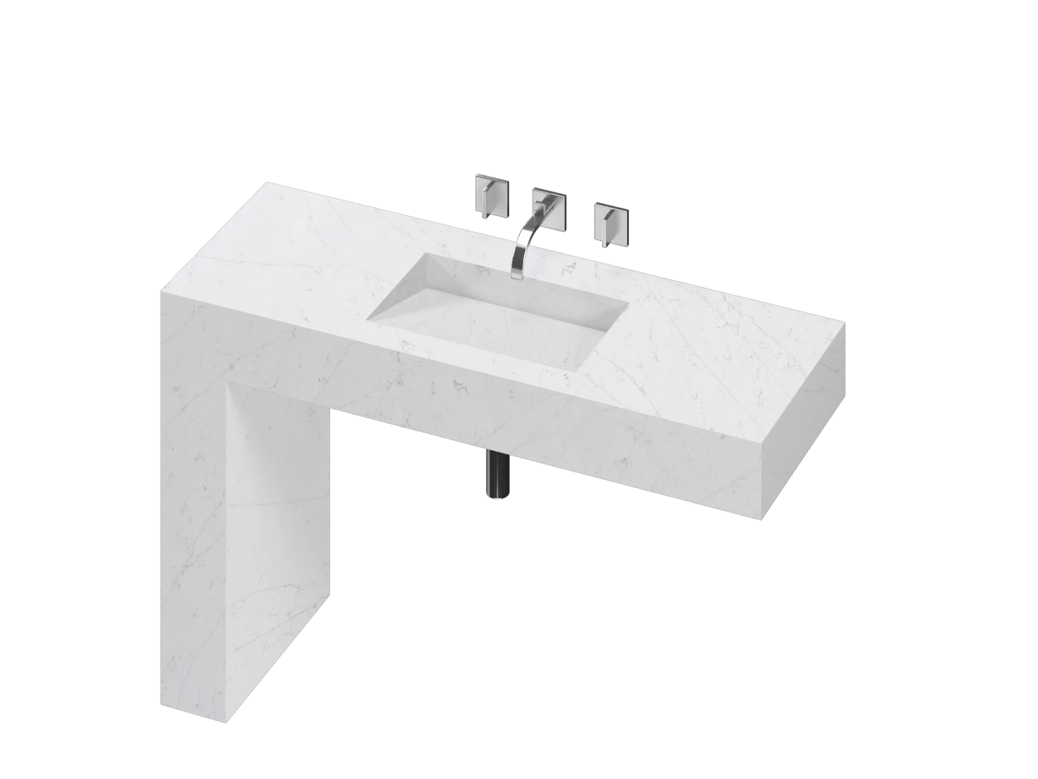 COSENTINO COSENTINO INTEGRATED VANITIES Balance 1 Single Bowl One-piece Vanity Sink 14 COSENTINO COSENTINO INTEGRATED VANITIES Balance 1 Single Bowl One-piece Vanity Sink