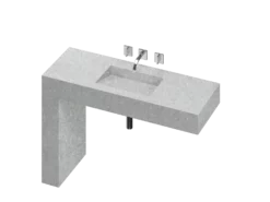 COSENTINO COSENTINO INTEGRATED VANITIES Balance 1 Single Bowl One-piece Vanity Sink 32 COSENTINO COSENTINO INTEGRATED VANITIES Balance 1 Single Bowl One-piece Vanity Sink