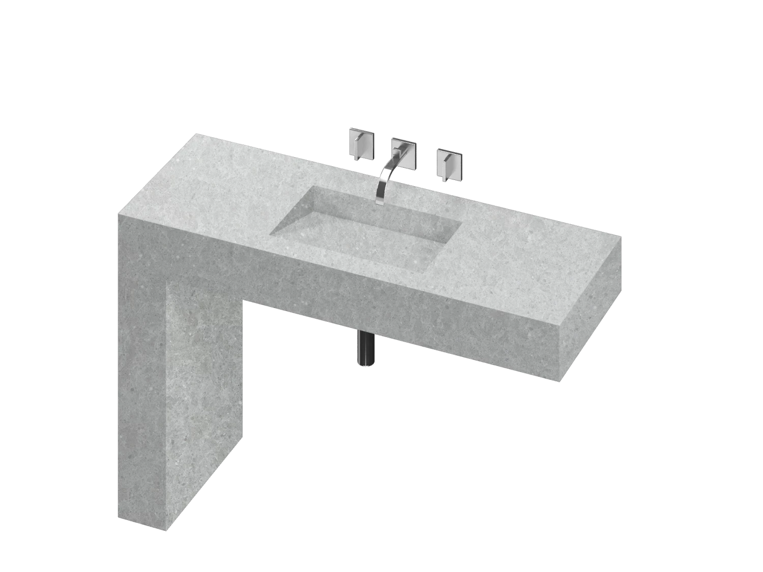 COSENTINO COSENTINO INTEGRATED VANITIES Balance 1 Single Bowl One-piece Vanity Sink 16 COSENTINO COSENTINO INTEGRATED VANITIES Balance 1 Single Bowl One-piece Vanity Sink