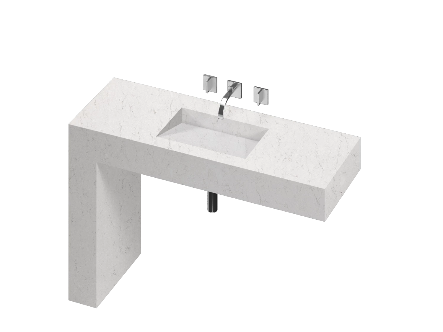 COSENTINO COSENTINO INTEGRATED VANITIES Balance 1 Single Bowl One-piece Vanity Sink 17 COSENTINO COSENTINO INTEGRATED VANITIES Balance 1 Single Bowl One-piece Vanity Sink