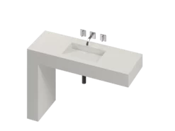 COSENTINO COSENTINO INTEGRATED VANITIES Balance 1 Single Bowl One-piece Vanity Sink 21 COSENTINO COSENTINO INTEGRATED VANITIES Balance 1 Single Bowl One-piece Vanity Sink