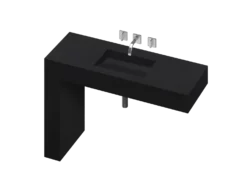 COSENTINO Equilibrium 1 Single Bowl One-piece Vanity Sink COSENTINO INTEGRATED VANITIES