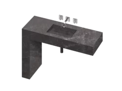 COSENTINO Equilibrium 1 Single Bowl One-piece Vanity Sink COSENTINO INTEGRATED VANITIES