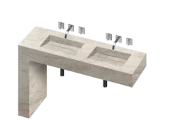 COSENTINO Equilibrium 2 Double Bowl One-piece Vanity Sink 28 COSENTINO Equilibrium 2 Double Bowl One-piece Vanity Sink