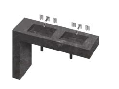 COSENTINO Equilibrium 2 Double Bowl One-piece Vanity Sink 34 COSENTINO Equilibrium 2 Double Bowl One-piece Vanity Sink