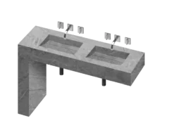 COSENTINO Equilibrium 2 Double Bowl One-piece Vanity Sink 27 COSENTINO Equilibrium 2 Double Bowl One-piece Vanity Sink