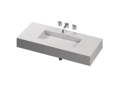 COSENTINO COSENTINO INTEGRATED VANITIES Reflection 490 Single Bowl One-piece Vanity Sink