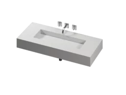 COSENTINO COSENTINO INTEGRATED VANITIES Reflection 490 Single Bowl One-piece Vanity Sink
