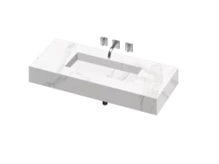 COSENTINO Silence 900 Single Bowl One-piece Vanity Sink COSENTINO INTEGRATED VANITIES