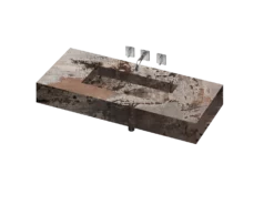 COSENTINO COSENTINO INTEGRATED VANITIES Reflection 490 Single Bowl One-piece Vanity Sink