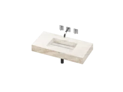 COSENTINO COSENTINO INTEGRATED VANITIES Simplicity 1 Single Bowl One-piece Vanity Sink
