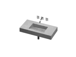 COSENTINO COSENTINO INTEGRATED VANITIES Simplicity 1 Single Bowl One-piece Vanity Sink